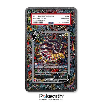 Giratina V 186/196 - Etui mit erweitertem Artwork für Gradekarten