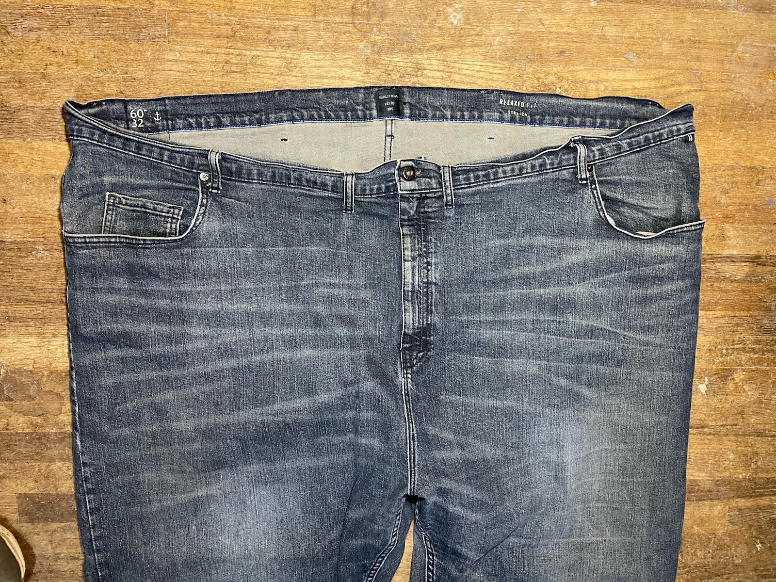 NAUTICA Jeans Men's Size 60 x 32 Relaxed Fit Stretch Classic Big And Tall image 2