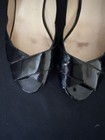 COLE HAAN  Patent Leather Black Open Toe Slingback Heel Pumps - Size 9 1/2B — photo 2