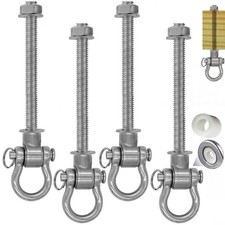 4 Bearing Silent Heavy Duty Swing Hanger Permanent Anti-Rust 180  Swing, 15