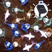 Nautical Solar Lights for Outside Sea Fish Outdoor Garden Decor Marine Fairy