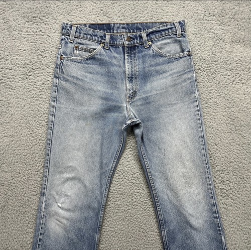 Vintage Levis 517 Jeans Mens 34x32 Blue Bootcut Grunge Orange Tab Made USA 90s by Levi's, $145 - Photo 8