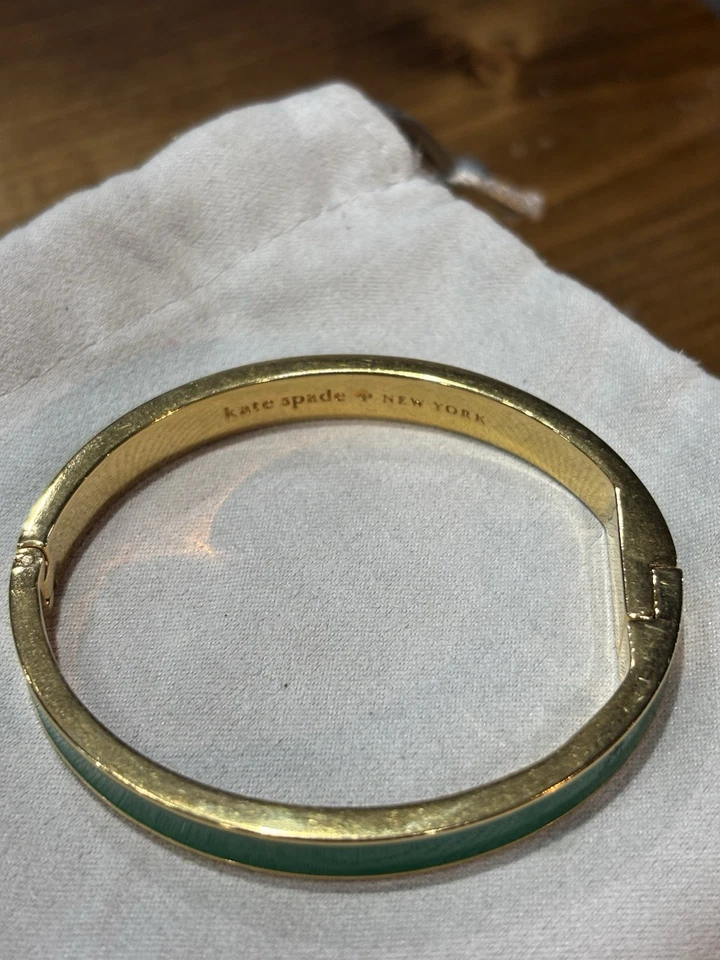 Pulsera Kate Spade Esmalte Verde Y Oro Para Siempre Y Para Siempre Foto 4 de 4