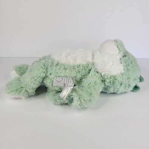 2018 The Peanutshell Rex Dinosaur Plush Stuffed Animal Green White Lovey Toy 12" - Picture 8 of 12