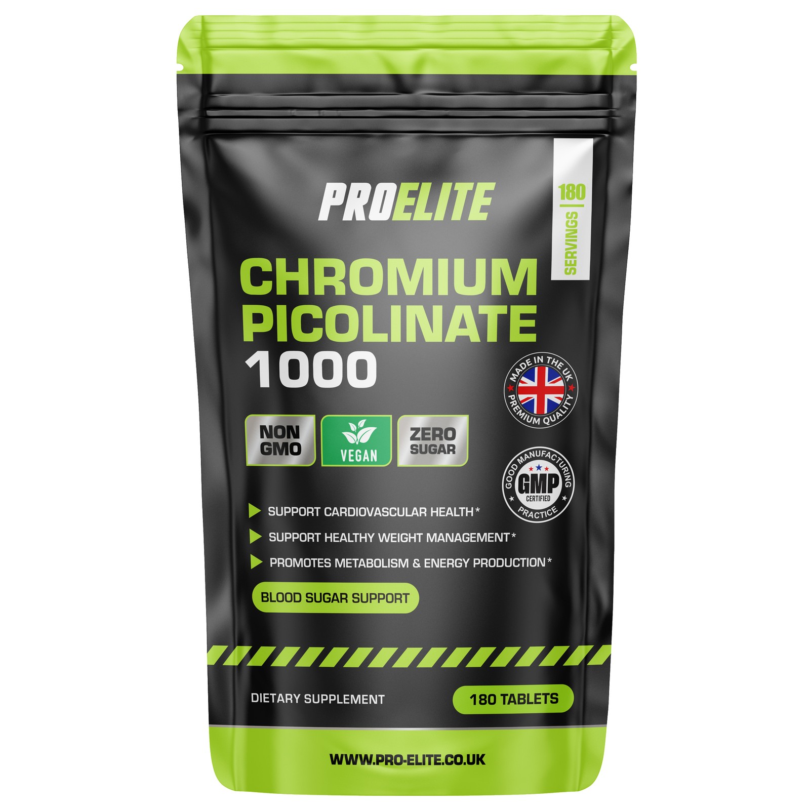 Chromium Picolinate 1000mcg - 180 Tablets - Weight Loss Appetite Control Vegan