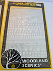 3-Woodland Scenics MG752 Roman Stencil/ Block White Letters Dry Transfer Decals — photo 2