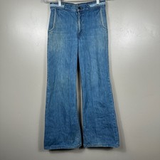 Vintage 70s Levi s Flare Bell Bottom Women s Demin Jeans Size 27x27