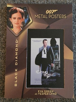 UPPER DECK BLACK DIAMOND JAMES BOND EVA GREEN AS VESPER  METAL POSTERS#MPCR-5