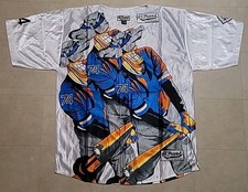 NWT Vintage Deadstock 90's Loud All Over Print Baseball Jersey Trust USA XXL