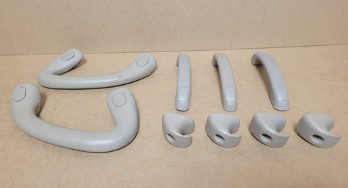 2000-2005 Ford Excursion XLT Limited Grab Handle Coat Hook Complete Set Tan OEM
