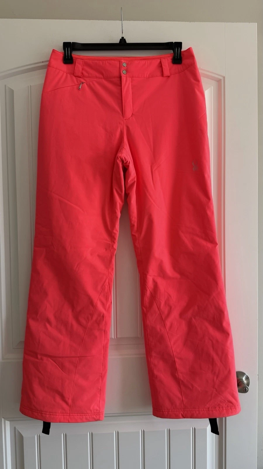 SPYDER THINSULATE SPYLON BRIGHT NEON PINK SKI SNOW PANTS SIZE 12