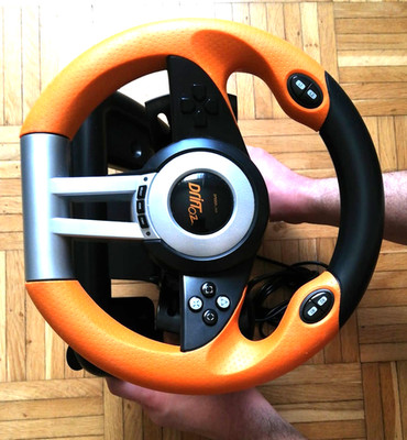 SPEEDLINK DRIFT O.Z. Racing Wheel USB Gaming Lenkrad für PC - Schwarz/Orange...