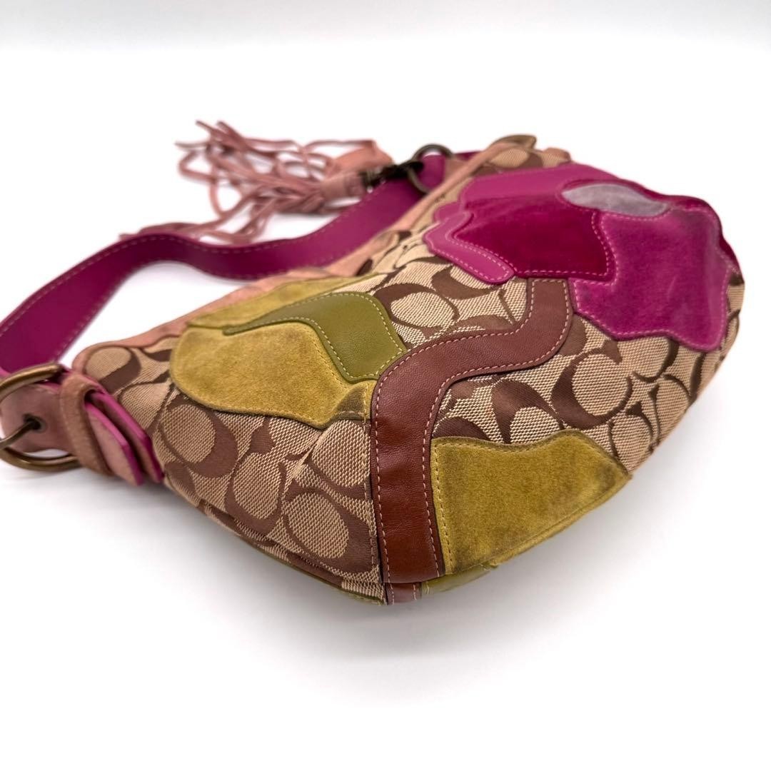 Coach Vintage Flower Patchwork Mini Shoulder Bag … - image 3