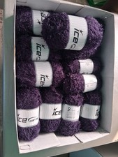 Konvolut Strickgarn NEU Fransengarn 1200g von eine Farbnr. ! 48% Wollanteil Lila