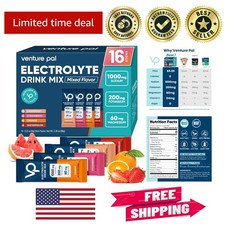 Zero-Calorie Electrolyte Packet Mix for Fast Hydration on-the-Go - 16 Sticks