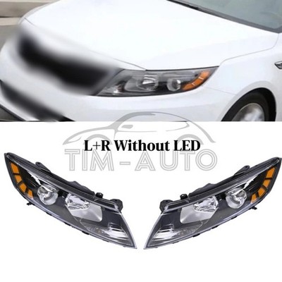 Headlights Assembly For 2011 2012 2013 Kia Optima Black Housing Pair L+R