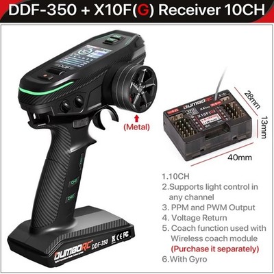 DUMBORC Remote Controller (DDF-350) 10-Channel, Gyro, Metal, New, Car|Boat|Tank
