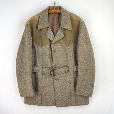 Dunn & Co Tweed Norfolk Jacket Mens 44R Brown Shooting Hacking Hunting Full Belt