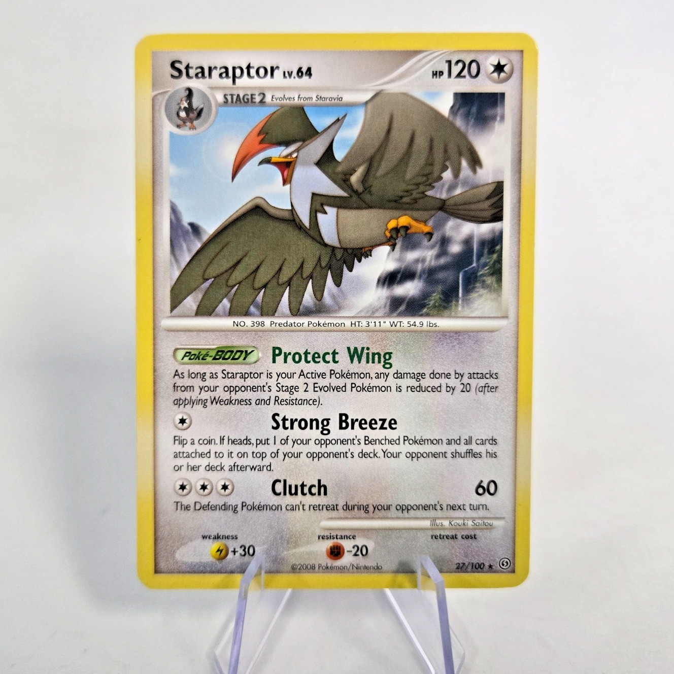Pokemon Staraptor (Stormfront) 27/100 RARE (NEAR MINT)