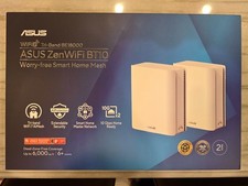 NEW ASUS ZenWiFi BT10 Tri-Band BE18000 Wi-Fi 7 Smart Home Mesh Router 1-Pack 