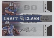 2010 Playoff Contenders Draft Class Black 21/50 Jahvid Best Ndamukong Suh #6 0v1