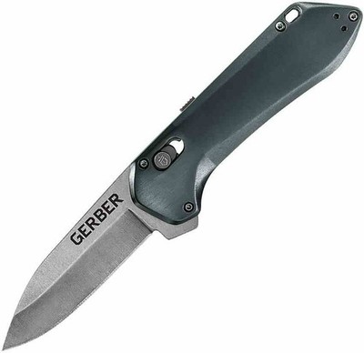 G30001738 Gerber Highbrow A/O Compact Drop Point Blade 7Cr17MoV Blade Finish Gra