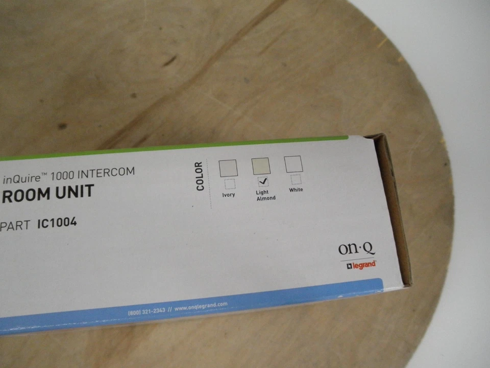 Unidad de habitación de intercomunicación On-Q/Legrand InQuire 1000 (IC1004) almendra ligera nueva sellada Foto 3 de 4