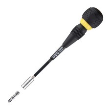 Vessel Ball Grip Ratcheting Screwdriver Interchangeable w JIS P2 Bit 12200MBH120
