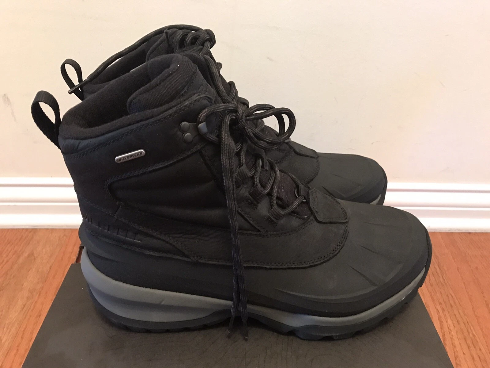 Merrell Thermo Slush Mid Black Waterproof Winter Snow Boots J035013 Mens Size 12