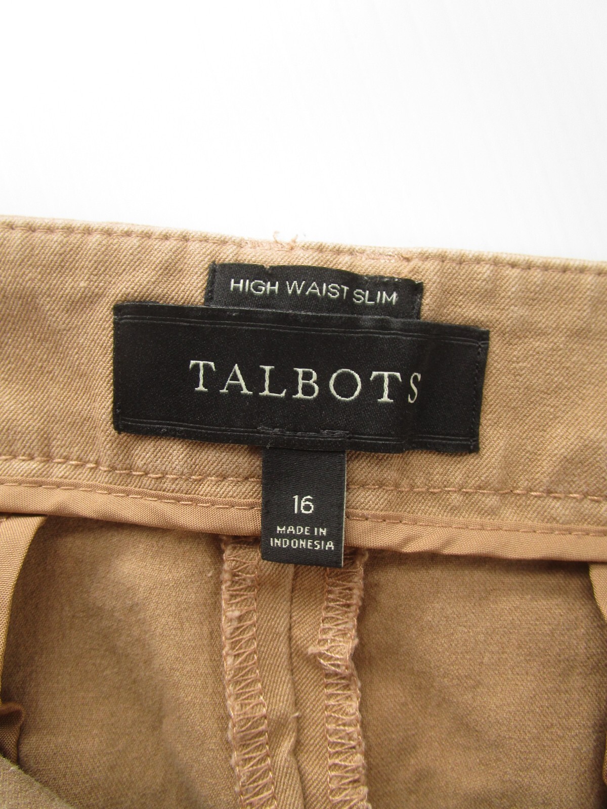 Talbots Pants Women 16 Brown High Waist Slim Stra… - image 7