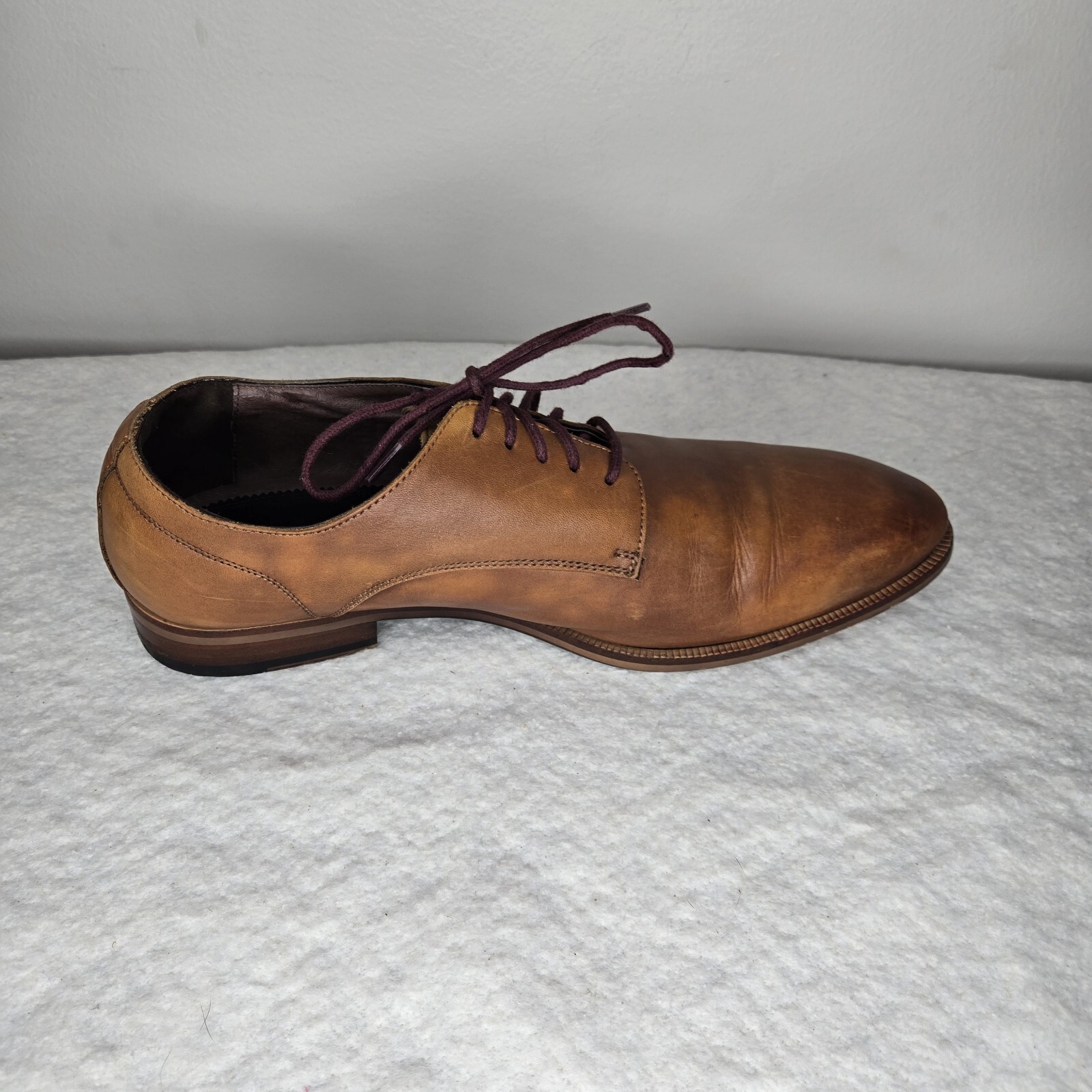 SAOLA Scarpe eleganti Blake Mckay T4 derby comode in pelle marrone cognac da uomo taglia 8 5