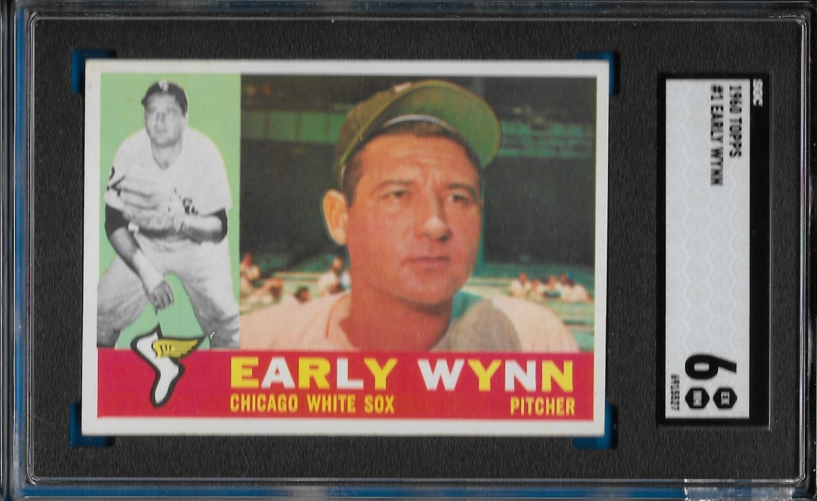 1960 Topps Early Wynn Card #1 Chicago White Sox EX-MT SGC 6