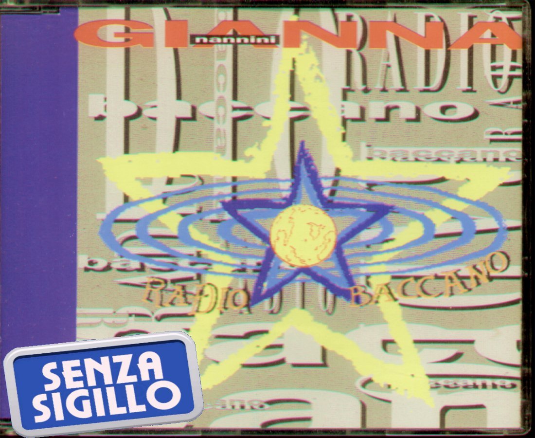 GIANNA NANNINI" RADIO BACCANO FEAT. JOVANOTTI " CD's NUOVO LIMIT. EDIT 3 VERSION