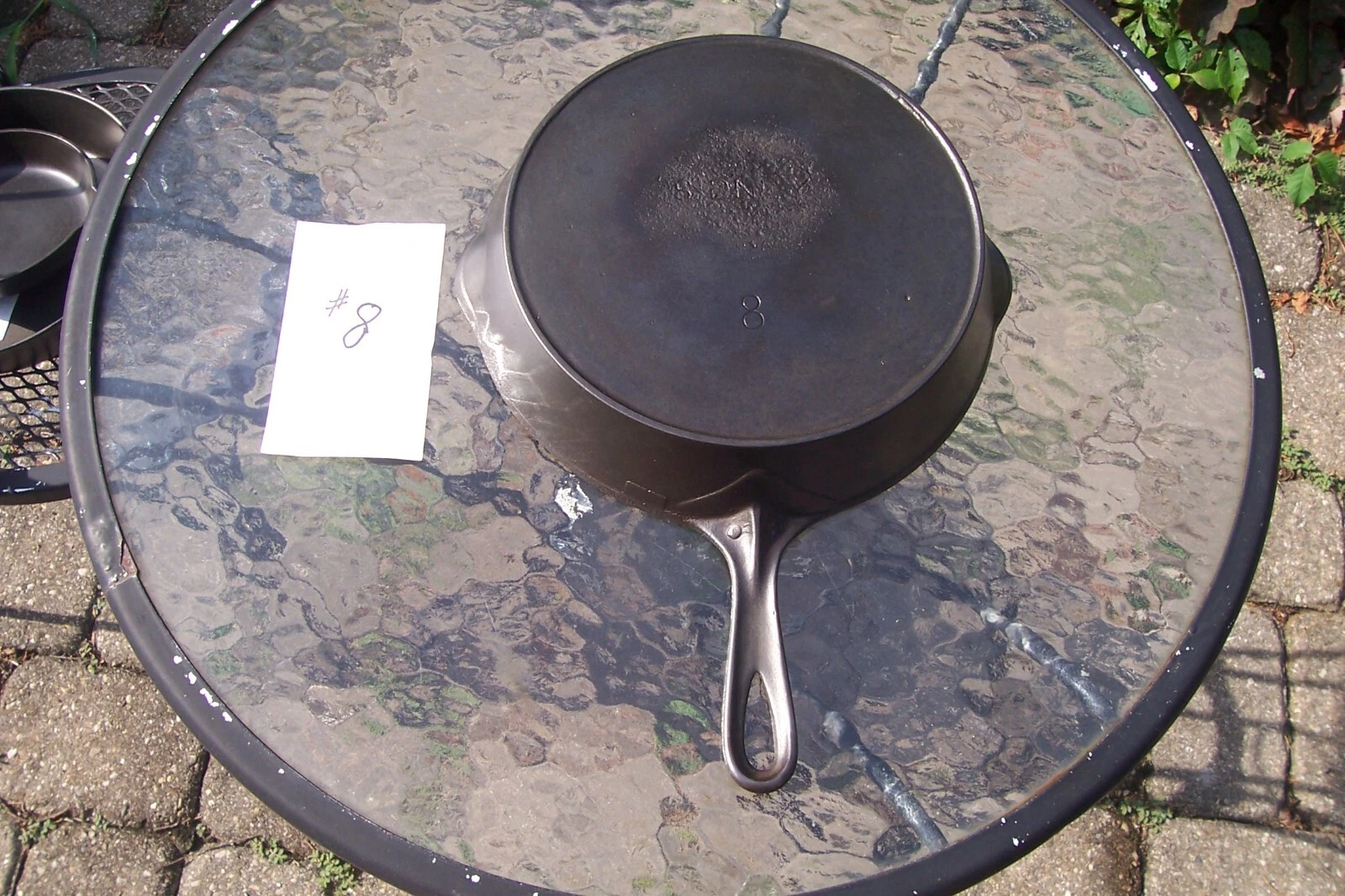 WAGNER SIDNEY O #8 SKILLET WITH HEAT RING ANTIQUE CAST IRON 1887-1897