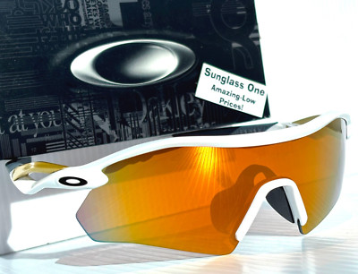 NEW Oakley RADAR PLATE Shiny White PRIZM POLARIZED 24k Gold Sunglass 9495D-05