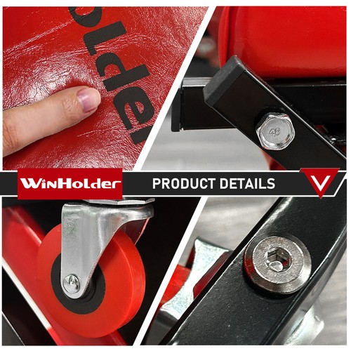Mechanic Creeper 3-in-1 Z-Seat 36 Inches Foldable Garage Auto Roller Padded - Picture 8 of 11