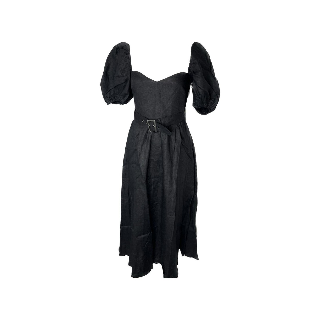 Reformation Women's $278 Tien Linen Midi Dress in Black Size 4 | eBay Reformation Women's $278 Tien Linen Midi Dress in Black Size 4 | eBay
