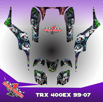 Honda TRX 400 400ex 99-07 ATV SEMI CUSTOM GRAPHICS KIT Joker