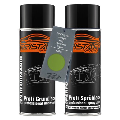 Autolack Spraydosen für Chrysler Dodge Jeep GGS Snakeskin Green Perl Grund Basis