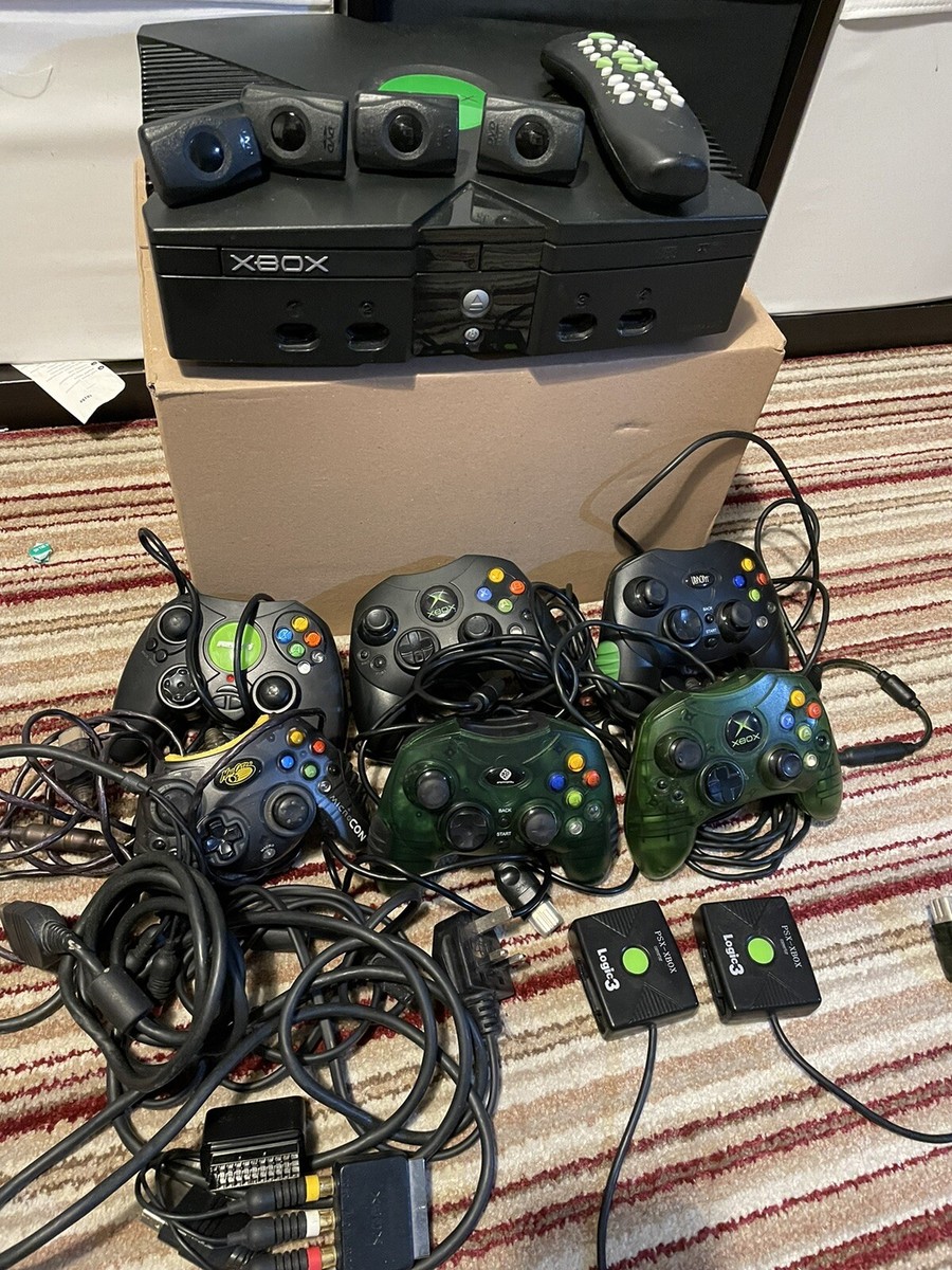 Microsoft Xbox Original Console Bundle - OG - 6xControllers