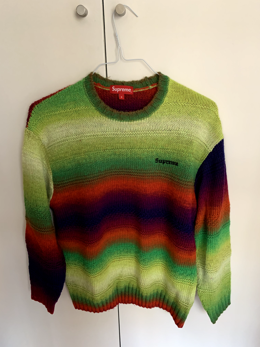 Supreme gradient stripe sweater Supreme gradient stripe sweater