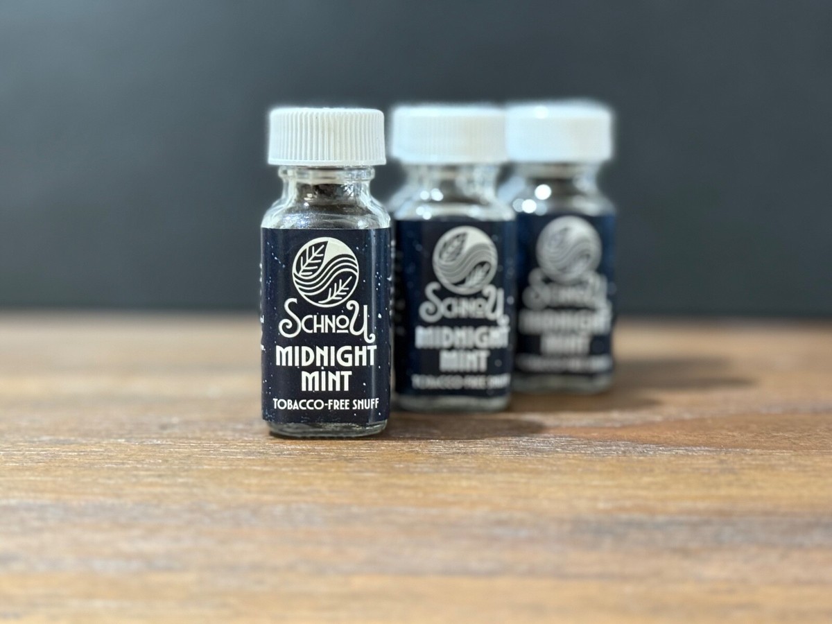 Schnou Herbal Snuff | Tobacco-Free Non-Nicotine Snuff | Midnight Mint (6g) 
