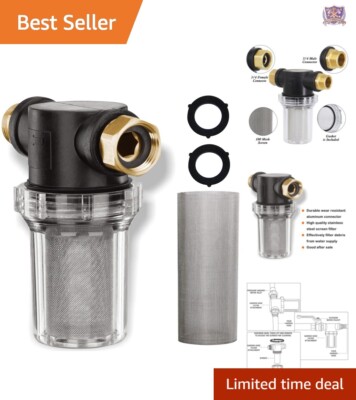 Efficient Garden Hose Filter with Sedimentation Purification for Home & Outdoor
