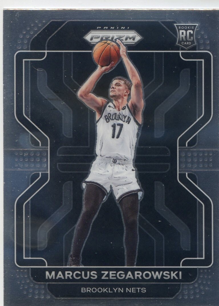 2021-22 PANINI PRIZM ROOKIE RC NETS MARCUS ZEGAROWSKI NO. 300