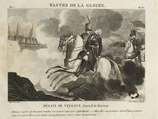GENERAL DESAIX VEYGOUX Chasselat ENGRAVING Godefroy NAPOLEON EMPIRE Militaria 1820