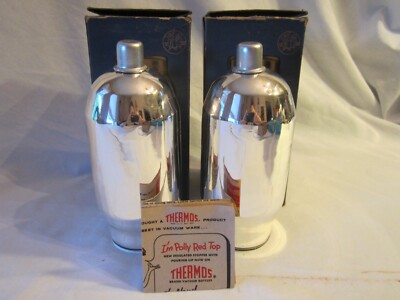 2 NOS Genuine THERMOS Replacement Filler 31F Spoon Mouth Vacuum Bottle 10 oz Box