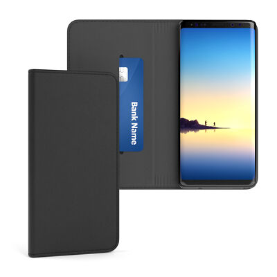 EAZY CASE für Samsung Galaxy Note 8 Tasche Vintage Hülle Schutzhülle Schwarz