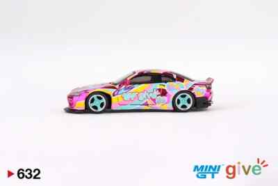 MINI GT 632 Nissan Silvia S15 Rocky Bunny Chrome Pink GIVE