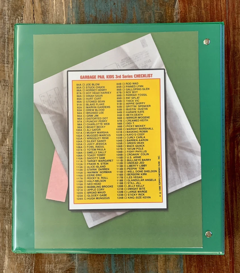 1986 GARBAGE PAIL KIDS OS3 ОРИГИНАЛЬНОЙ СЕРИИ 3 ПОЛНЫЙ 88 КАРТ ВАРИАЦИИ КОМПЛЕКТ.📈 - Изображение 3 из 4