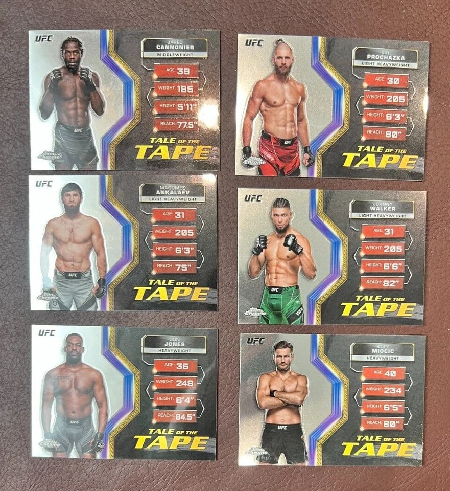 2024 Topps Chrome UFC - "TALE OF THE TAPE" Insert Set Builder! HOBBY ONLY 🔥 - Image 4 of 4